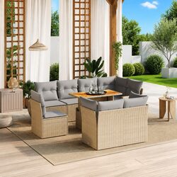 Practical 9 Piece Garden Sofa Set for Your Outdoor Area