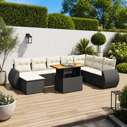 Versatile 9-Piece Garden Sofa Set for Any Outdoor Use