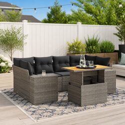 Versatile 7 Piece Outdoor Sofa Set for Gatherings