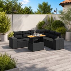 Versatile 7 Piece Garden Sofa Set with Cushions