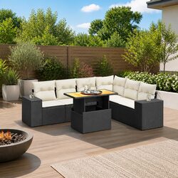 Practical 7-Piece Garden Sofa Set for Outdoor Living