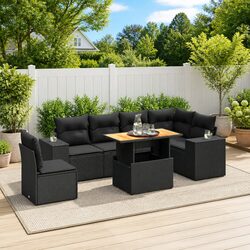 Practical 7-Piece Garden Sofa Set for Any Outdoor Area