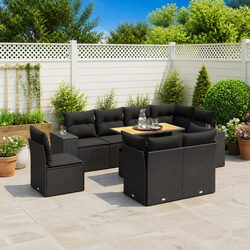 Practical 9 Piece Garden Sofa Set for Outdoor Living