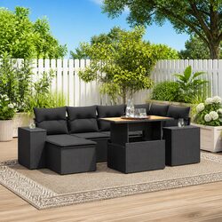 Practical 7-Piece Garden Sofa Set for Outdoor Use
