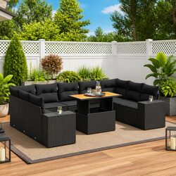 Ideal 10-Piece Sofa Set for Your Outdoor Living Area