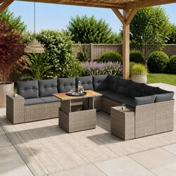 Versatile 11-Piece Garden Sofa Set for Your Patio
