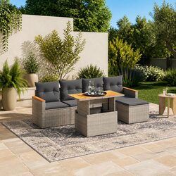Versatile 6-Piece Sofa Set for Outdoor Relaxation
