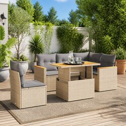 Perfect for Your Patio: 6-Piece Garden Sofa Set