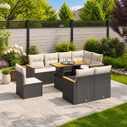 Perfect for Outdoor Gatherings: 9 Piece Sofa Set