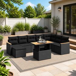 Ideal 9 Piece Garden Sofa Set for Various Outdoor Spaces