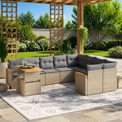 Versatile 10-Piece Garden Sofa Set for Your Patio