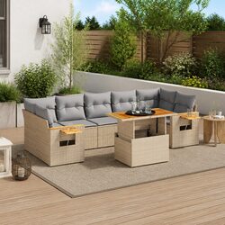 Practical 8-Piece Garden Sofa Set for Outdoor Enjoyment