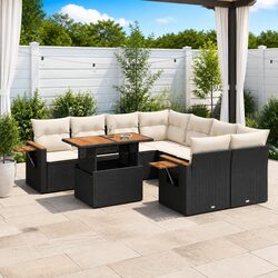 Practical 9-Piece Garden Sofa Set for Outdoor Gatherings