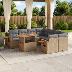 9 Piece Garden Sofa Set for Relaxing Outdoor Gatherings