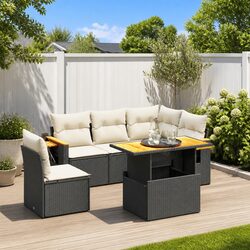 Practical 6 Piece Modular Garden Sofa Set for Any Outdoor Space