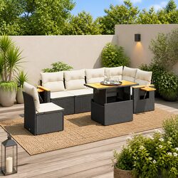Practical 7 Piece Garden Sofa Set for Everyday Use