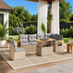 Practical 7 Piece Garden Sofa Set for Your Outdoor Needs