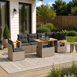 Practical 7 Piece Garden Sofa Set for Your Outdoor Space