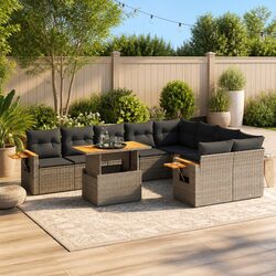 Practical 10-Piece Garden Sofa Set for Your Home