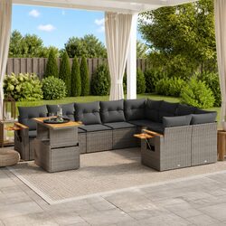 Practical 10-Piece Garden Sofa Set for Any Outdoor Space
