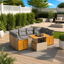 Practical 7 Piece Outdoor Sofa Set for Your Patio