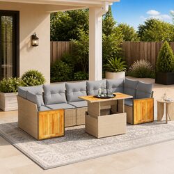 Versatile 8-Piece Garden Sofa Set for Your Patio