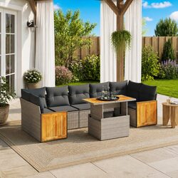Practical 8 Piece Garden Sofa Set for Everyday Use