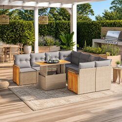 Versatile 9-Piece Outdoor Sofa Set for Everyday Use