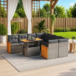 Versatile 9-Piece Garden Sofa Set for Everyday Use