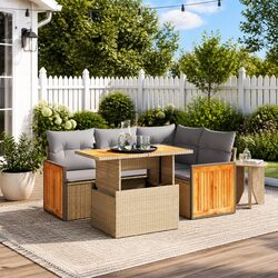 Practical 5-Piece Outdoor Sofa Set for Entertaining