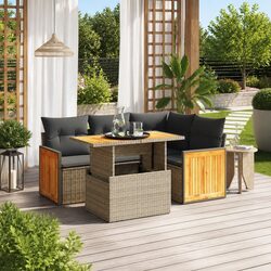 Practical 5-Piece Sofa Set for Outdoor Living