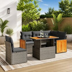 Practical Uses of the 6-Piece Modular Sofa Set Outdoors