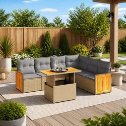 Practical 7 Piece Outdoor Sofa Set for Your Backyard