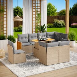 Versatile 9 Piece Garden Sofa Set for Any Outdoor Space