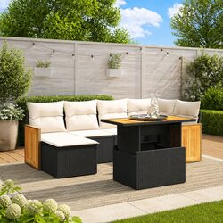 Versatile 7 Piece Garden Sofa Set for Outdoor Enjoyment