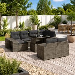 Practical 11-Piece Sofa Set for Your Outdoor Needs