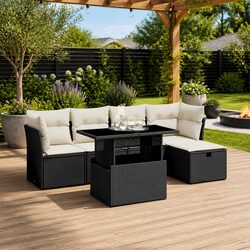Practical 6 Piece Garden Sofa Set for Everyday Use