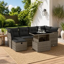 Versatile 7-Piece Garden Sofa Set for Your Outdoor Needs