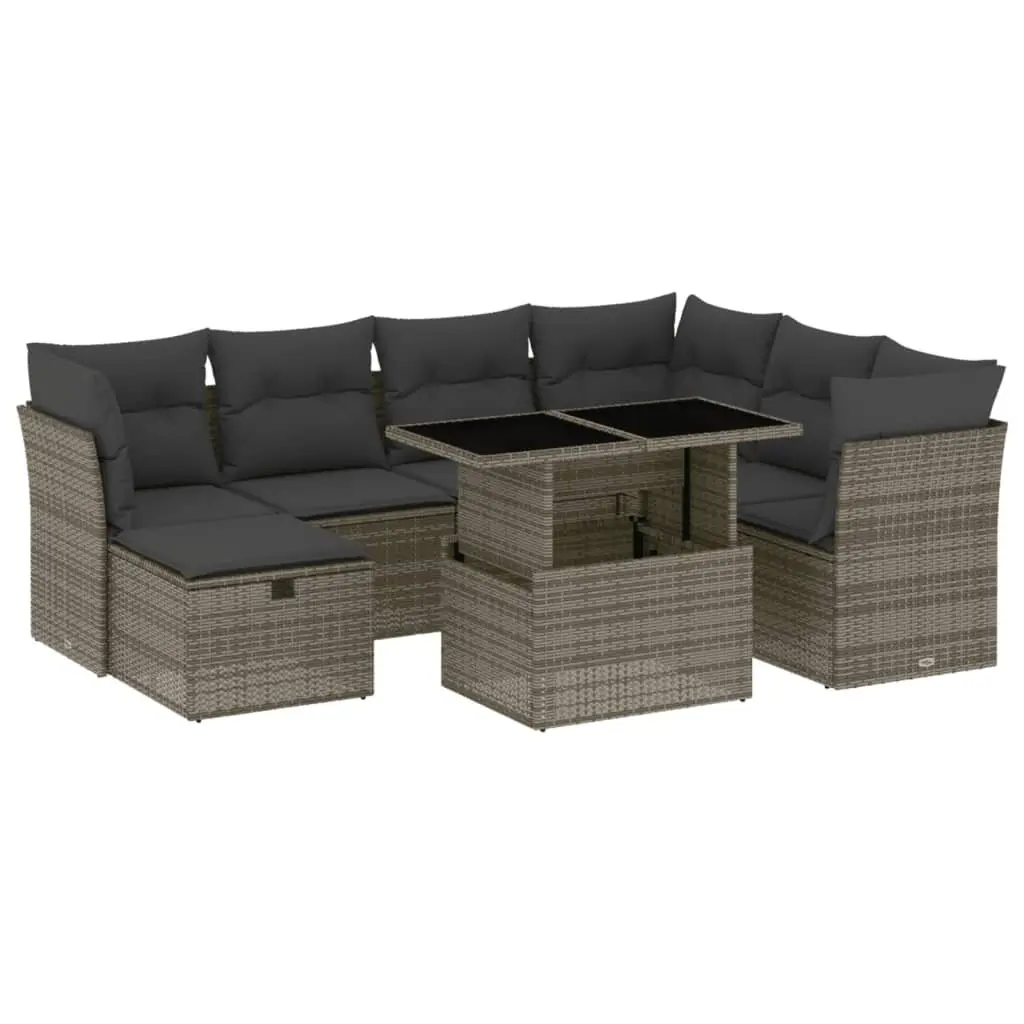 8-Piece Garden Sofa Set for Outdoor Use