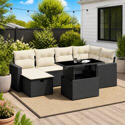 Practical 7 Piece Garden Sofa Set Ideal for Various Settings