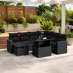 Versatile 8 Piece Modular Garden Sofa Set for Outdoor Use