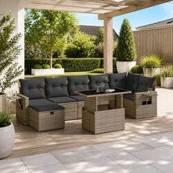 Versatile 8-Piece Outdoor Sofa Set for Garden Spaces