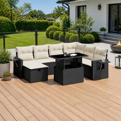 Perfect 8 Piece Garden Sofa Set for Relaxing Outdoors