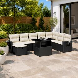 Versatile 9 Piece Patio Furniture Sofa Set