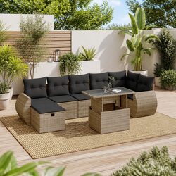 Practical 8-Piece Garden Sofa Set for Any Outdoor Space