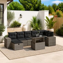 Versatile 8 Piece Garden Sofa Set for Your Outdoor Area