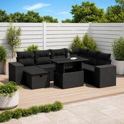 Flexible 8-Piece Outdoor Sofa Set for Relaxing Spaces