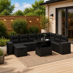 Versatile 9 Piece Modular Garden Sofa Set