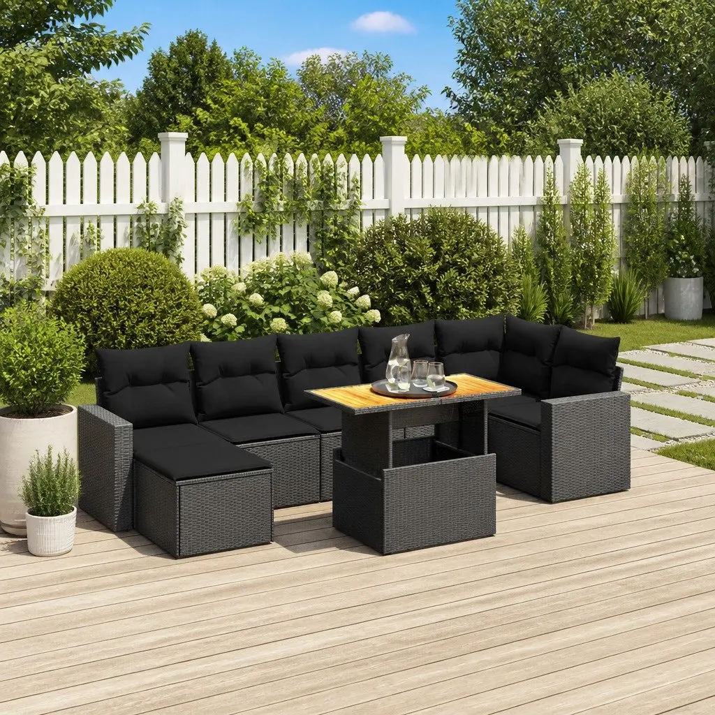 8-Piece Garden Sofa Set for Outdoor Use