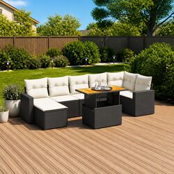 Practical 8 Piece Garden Sofa Set for Outdoor Gatherings